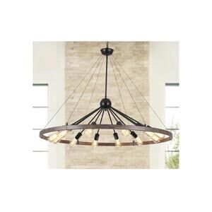 Gracie Oaks Sputnik Wagon WheelChandelier